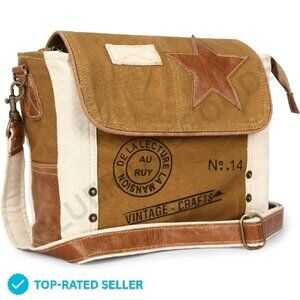 Brand New Crafts Bag Tan Star Shoulder Bag